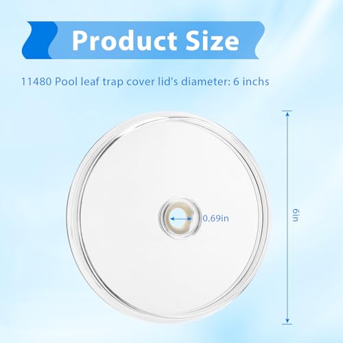 11480 Pool Pump Filter Cover Lid Compatible with Intex 14 & 16 Inch Sand Filter Pump and Combo,Pool Leaf Trap Cover Lid Fit for Intex Model 26335EH,26339EH,26365EH,26367EH,28647EG,28651EG,28675EG