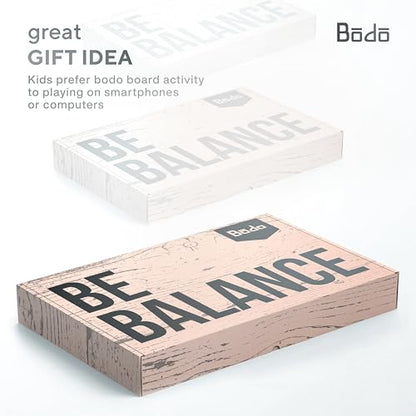 Bodo Maze Balance Board - Wood Wobble Board for Kids, Toddlers, Teens & Adults for Exercise Training, Physical Therapy, Bodyweight Fitness, Skiing, Surfing, Snowboarding, Skateboarding with Labyrinth