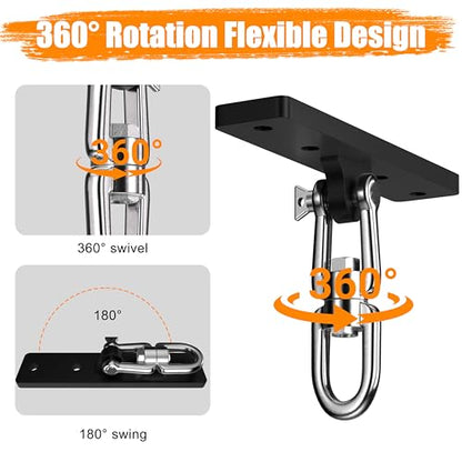 Heavy Bag & Punching Bag Hanger, Wall, Ceiling, Beam Mount Options - color: Ceiling - Flat Bracket