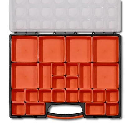 3PCS Multi-Purpose Portable Organizer Box Set with 72-Removable Compartments, 3 Pieces Professional Boxes with Dimension 16.2"L*13"W*2.3"H - size: 3 PCS