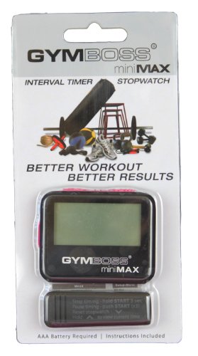 Gymboss miniMAX Interval Timer and Stopwatch - Black/Pink