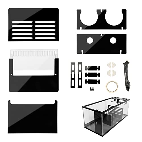 Adjustable Sump Baffle Kit - Refugium Kit for 20 Gallon Long Tank - Reef Aquarium - Saltwater Aquarium Filter System- Protein Skimmer Sump - size: 20Gallon Long