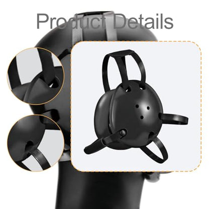 Wrestling Headgear Adult Adjustable with Chin Pad NBR Soft Construction Suitable for Sports Training Men