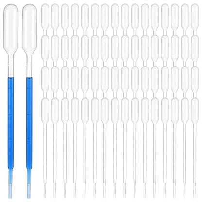 1000 Pcs 1ml Disposable Plastic Transfer Pipettes, Clear Graduated Eye Dropper for Essential Oils, Home Use, Science Class, Lab Experiments, Make up Tool