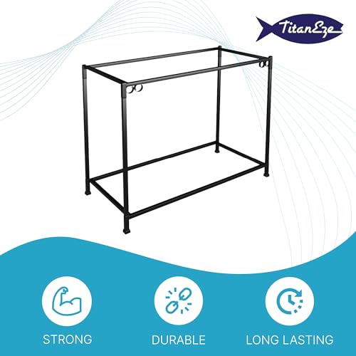 65 Gallon Double Aquarium Stand (2 Stands in 1), Fish Tank Stand, Bird Cage Stand, 38.5" W x 33" H x 18.5" D