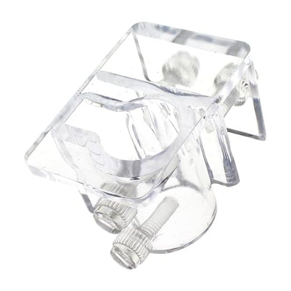 TAODAN 2PCS Acrylic Aquarium Hose Retention Bracket 57x40x35mm Fish Tank Hose Fixing Clamp for Securing Pump Pipe