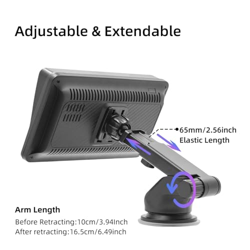 Replacement Suction Cup Mount Part, Suction Cup Bracket for GPS Ball Joint Flexible Mounting Disk Mount Windshield Dashboard Carplay Monitor GPS Suction Cup Mount for Garmin Mount