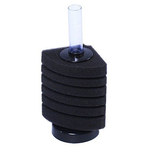 AQUANEAT Aquarium Bio Corner Sponge Filter, for Breeding Shrimp Nano Fish Tank, up to 15Gal - size: Middle up to 15Gal