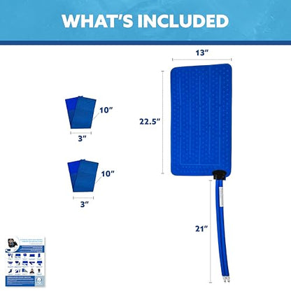 Polar Active Ice® Knee Full Circumference Therapy pad 12.5” x 22.5” with Detached Belts. Use only with The Polar Active Ice #AIS Therapy System.