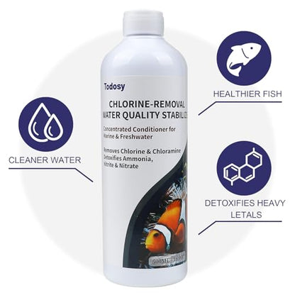 Aquarium Water Regulator and dechlorinator - 33.82 Ounce for Freshwater and Marine Aquariums (1000ML / 33.82OZ) - size: 1000ML / 33.82OZ