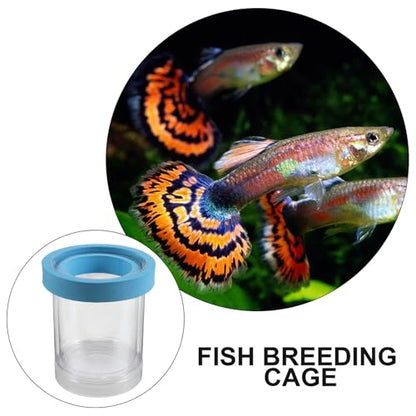 2pcs Floating Fish Breeding Box Plastic Aquarium Hatchery Incubator Isolation Tank for Small Fish Fry Guppy Betta Nursery