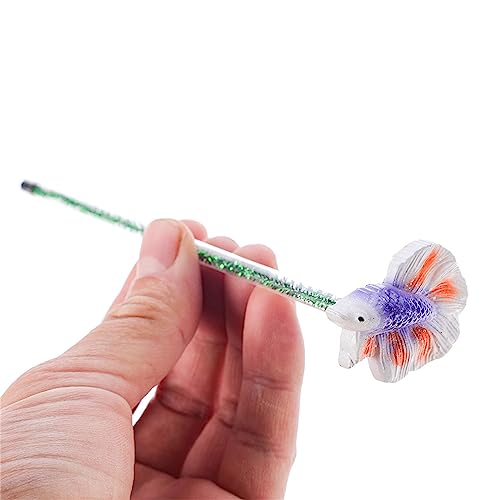 Betta Fish Training Wand Betta Starter Kits Resin Training Stick NaturalHabitat Fishtank Betta Tail Wand Aquariums Decor Fish Tanks Decoration Resin Aquarium Decoration