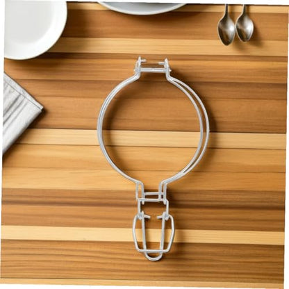 2pcs Stainless Steel Food Sealing Clip 93mm Wire Fixing Buckle Glass Container Lid Clamp for Kitchen Storage and Canning