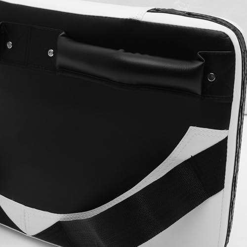 Didiseaon Taekwondo Kicking Pads Martial Arts Punching Targets Large Black and White Curved Handheld Training Shields for Sparring and Kickboxing Sessions