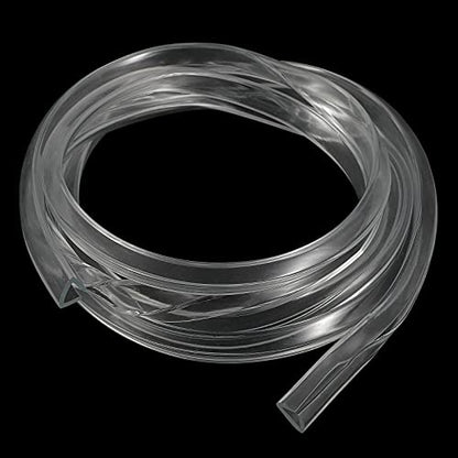 uxcell U Channel Edge Trim, 8.2ft Length Soft Rubber Guard Seal Strip Edge Protector Fit for 11-12mm Edge, (25/64" W x 5/8" H) Clear - size: 25/64"x 5/8"x 8.2ft
