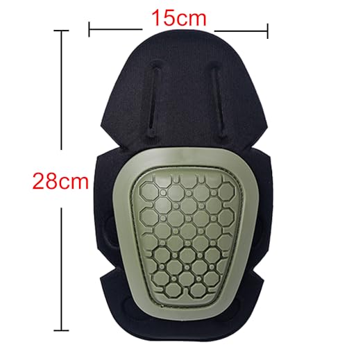 G3 Tactical Knee Pads Army Green | 1 Pair Protective Knee Pads Inserts for Tactical Airsoft Paintball Hunting Combat Military Pants - color: Army green