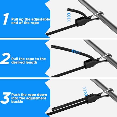SDTC Tech 72 Inch Adjustable Bungee Cords with Carabiner Hooks - size: 72 inch-4 pack