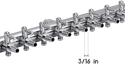 Aquarium Air Valve 10 Way Aquarium Fish Tank Inline Manifold Air Flow Pump Tubing Splitter Lever Control Valve