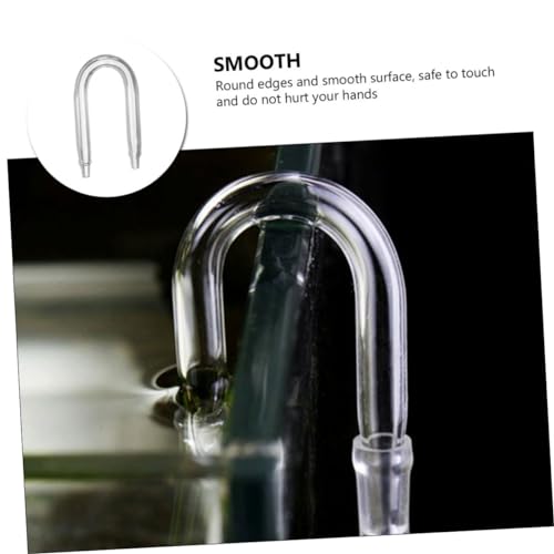 DECHOUS U Shaped Diffuser Connector Tube for Aquarium Glass Regulator Accessory for Fish Tank Practical Replacement for Injection Systems