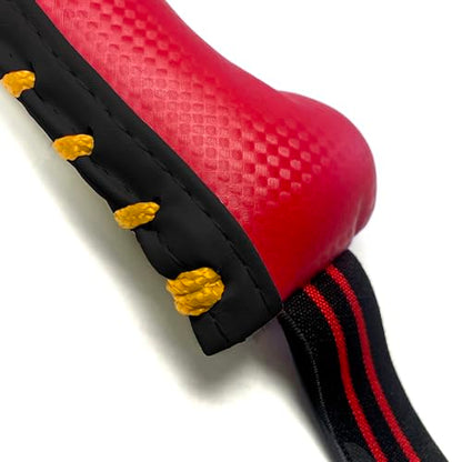 AAMA Martial Arts Taekwondo Karate Kickboxing Training Double Paddle Kicking Target - style: Red 2pc
