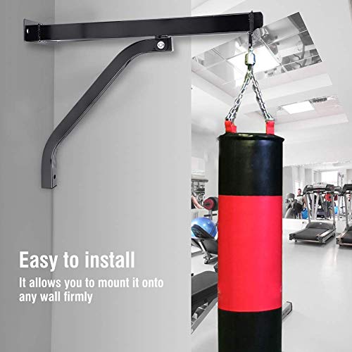 Heavy Bag Stand Punch Bag Bracket,Heavy Duty Standard Wall Bracket Steel Mount Hanger Wall Mount Hanging Punching Bag Stand Punch Bag Holder Boxing Frame Punching Bag Stand Hanger for Home Gym Fitness