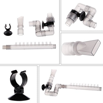 Canister Outflow Outlet Tube Fish Tanks External Filter Replacement Accessories with Strong Suction Cups