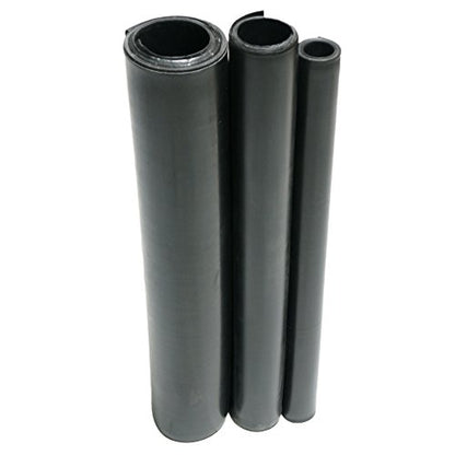 Rubber-Cal Neoprene - Commercial Grade - 45A - Soft Rubber Sheet Rolls - 1/8" Thick x 3ft Width x 22ft Length - size: 3ft x 22ft