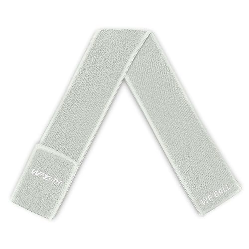 We Ball Sports Streamer Football Towel, Sports Towel with Hook and Loop Fastener to Clean Football Visor and Gloves (Silver) - color: Silver