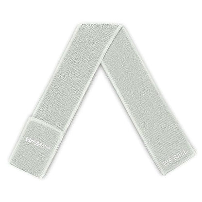 We Ball Sports Streamer Football Towel, Sports Towel with Hook and Loop Fastener to Clean Football Visor and Gloves (Silver) - color: Silver