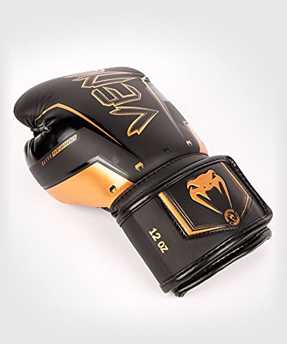 Venum Elite Evo Boxhandschuhe - color: Black/Bronze, size: 10 oz