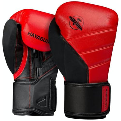 Hayabusa T3 Boxing Gloves - Sparring - color: Red/Black, size: 12oz