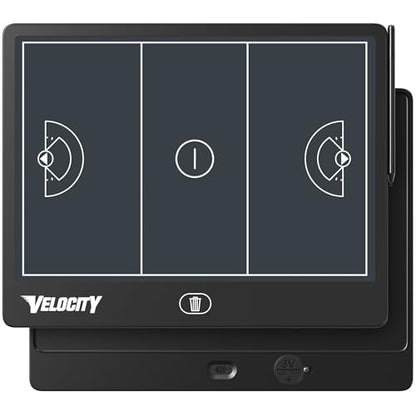 Velocity - Women's Lacrosse LCD Coaching Board - Black - style: Women's Lacrosse