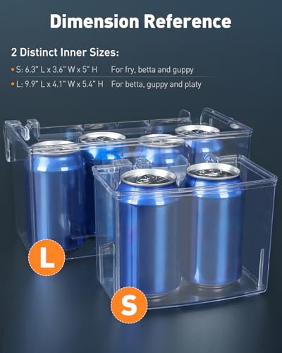 Pawfly Aquarium Breeding Box Fish Tank Hatchery Incubator Acrylic Breeder Box for Baby Fish Shrimp Betta Clownfish Small Isolation Box for Aggressive Fish Guppy