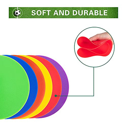 Poly Spots Spot Markers 4.72 Inch & 9 Inch Multicolor Floor Dots - style: 9inch 12pcs