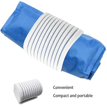 Cold Pack Strap, Elastic Belt to Wrap Cold Pack, Ice Pack Extender Strap, Add Length to Most Ice Pack, Multifunctional (White) - color: White