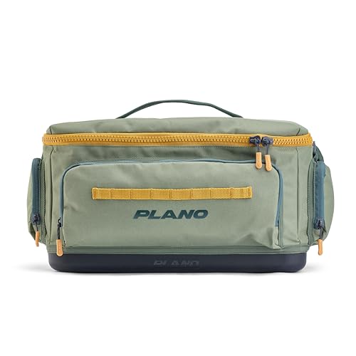 Plano Weekend 3700 Tackle Bag, Cutting-Edge Fishing Tackle Bag, Molded Waterproof Base, Spacious Storage, Die Cut Tool Sleeves, Daisy Chain Attachment Points