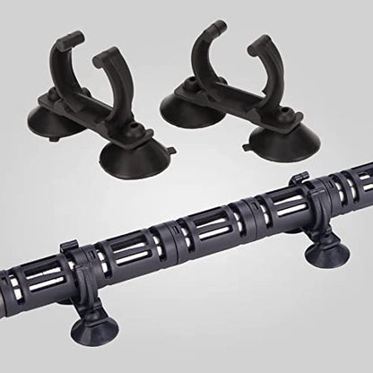Aquarium Heater Suction Cup Clips, 2 Pieces 3.2cm Plastic Silicone, Strong Suction for Accurate Fixing in Fish Tanks