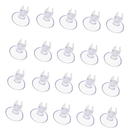 ULTECHNOVO 20pcs Oxygen Hose Cups for Fish Tank Transparent Aquarium Fixing Clips Efficient Water Hose Holder Compact Design Oxygen Supply
