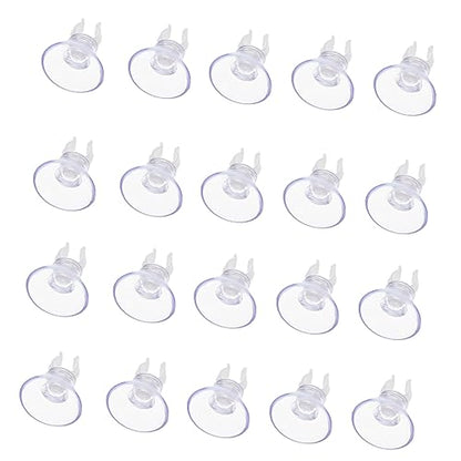 ULTECHNOVO 20pcs Oxygen Hose Cups for Fish Tank Transparent Aquarium Fixing Clips Efficient Water Hose Holder Compact Design Oxygen Supply