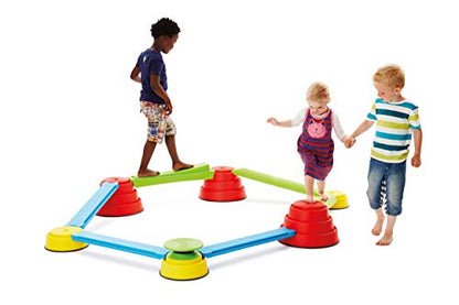 GONGE Build N' Balance Accessories- Balance Course For Sensory Exploration And Balance Training - style: Log Plank