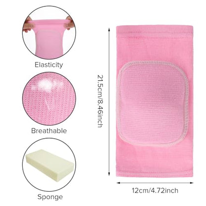COMNICO Arm Brace Pads Elbow Protector Strap Breathable Anti-Collision Sponge Tendonitis Fitness Volleyball Basketball Tennis Golfers Knee Support Band for Kids Men Women Elderly - color: Pink(40-75kg)