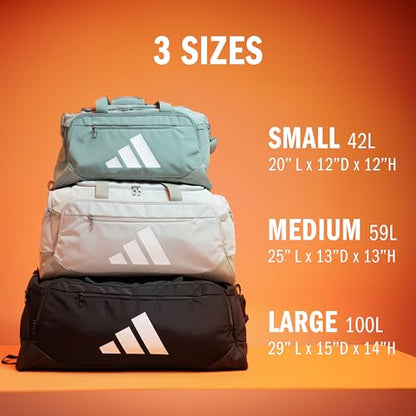 adidas Defender 5 Duffel Bag for Sports, Gym and Travel, Black, OSFA - color: Black/Medium 59L, style: Medium 59l