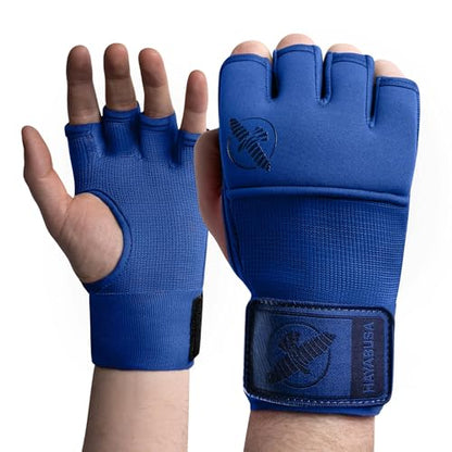 Hayabusa Deluxe Quick Wraps for Men and Women - Boxing & Martial Arts Hand Wraps - color: Blue, size: Medium