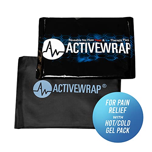 ActiveWrap Ultra Flex Ice & Heat Pack, X-Large (13" x 10") – Gel Ice Packs Reusable for Back & Hip, Hot & Cold Therapy, Flexible No-Flow Gel, Includes Nylon Protective Pouch (1 Count) - size: XL (13" x 10")