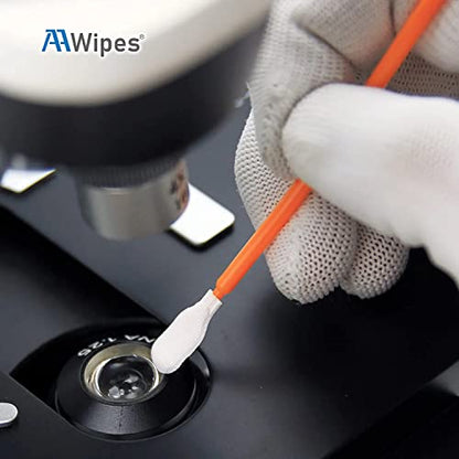 AAwipes Cleaning Swab Kit Mixed Microfiber and Foam Swab Sticks (5 Types, Total 100 Packs) for Printer, Gun, Optics Lens, Camera, Arts and Crafts, Automotive Detailing (FAC501)