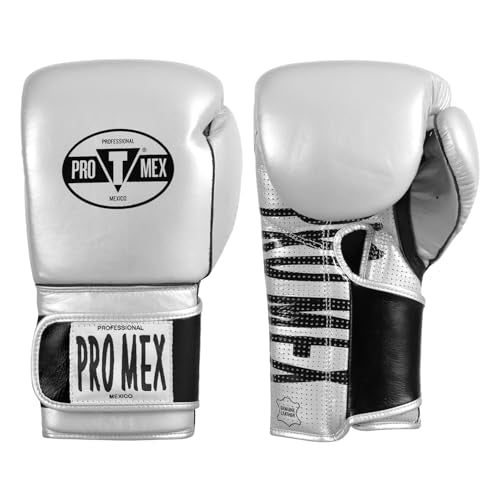 Title Boxing Pro Mex Professional Edge Training Boxing Gloves - color: Silver, size: 12 oz