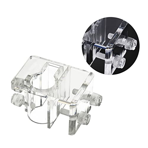 BESPORTBLE Aquarium Fixed Clip Water Pipe Clamp in Acrylic for Fish Tank Hose (Size s 5-20mm)