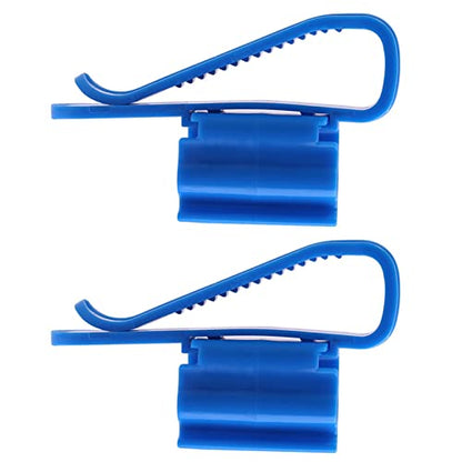 2Pcs Multifunction Plastic Adjustable Fish Tank Mounting Clip Water Pipe Tube Clamp Hose Holder High Hardness Durable for Aquarium Tank Cleaning Water Changing