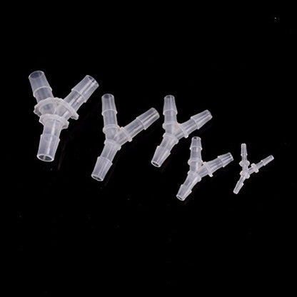 Plastic Barb Equal Y Tee 5/8" hose ID Polypropylene pipe connectors Plastic Joint Splicer Mender Adapter Union Boat Water Air Aquarium O2 Fuel (pack of 3) - size: 5/8 Inch, style: Pack of 3