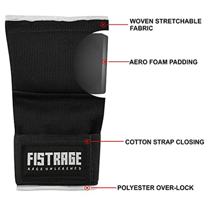 FISTRAGE Speed Ball Boxing Hand Wraps MMA Muay Thai Training Punching Dodge Striking Bag Leather Kit Hanging Swivel Workout Speedball Kicking with Mitt (Black) - color: Black, size: Large-X-Large